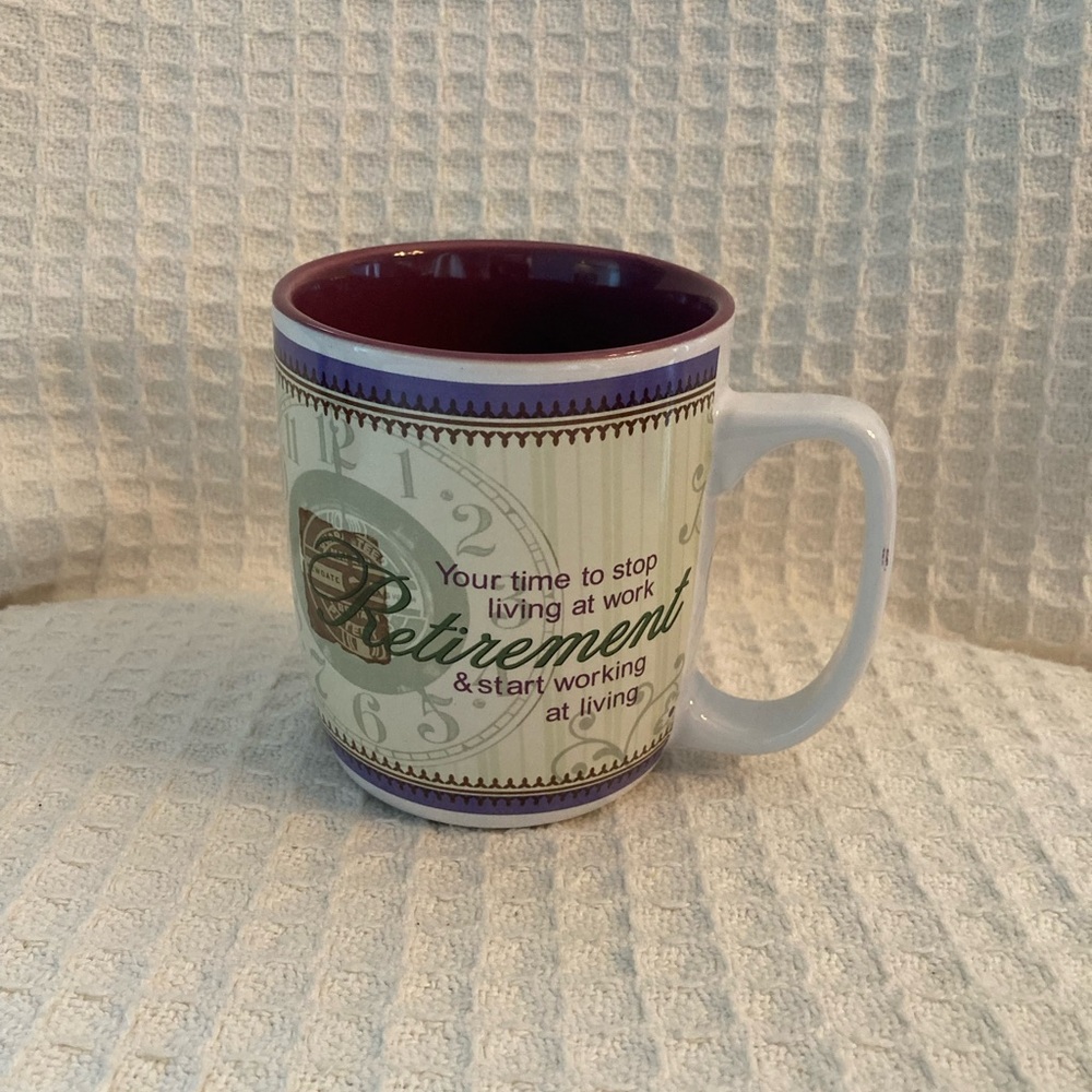 Papel Giftware 2006 Retirement Mug With Graphics On Front And Back